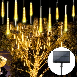Outdoor Solar String Lights LED Waterproof Fairy Garden Decoration Lights Meteor Shower Rain For Christmas Tree Street Balcony