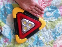 Lámpara de advertencia con trípode multifuncional, luz de trabajo COB de emergencia para Auto Solar + carga Usb, señal de parada de emergencia
