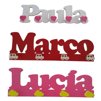 

Coat rack with your personalized name