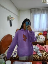 Hooded Sweatshirt Dog-Print Female Oversized Cute Winter Womens for Itself Harajuku