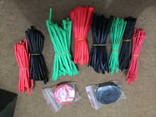 Tubo termocontraíble para reparación de conectores, color negro, rojo, verde, azul o amarillo, 2:1, para envoltura de cables de alambre, diámetro de 1, 2, 3, 5, 6, 8 y 10mm