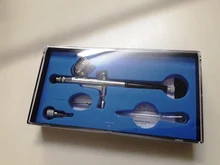 Pluma de aerógrafo de doble acción de 0,2-0,5mm, PISTOLA DE PULVERIZACIÓN con cepillo de aire, pluma pulverizadora para arte de uñas/tatuajes corporales