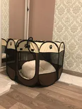 Caseta portátil de exteriores para mascotas, casa para perros, gatos grandes y pequeños, corral de juego plegable para interiores, jaula para sala de partos