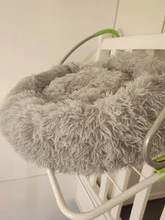 FortyLions-Cama larga de felpa para perros y gatos, cojín largo de felpa super suave y esponjoso para mascotas, cómoda para casa