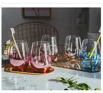 

LORONZ Couple glass cup with water gifts for him household glass cups set bathroom accessories Brushing cup glass combination