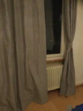 100%Blackout Curtains Linen Window-Treatment Bedroom Living-Room Kitchen Water-Proof