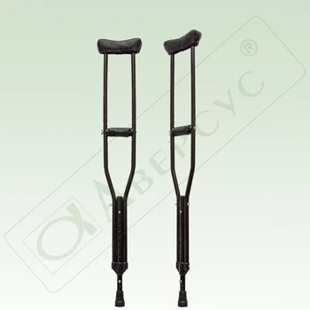 

Арт.19 (753) тmп. Crutches supporting aluminum подростковые, with soft чехлами, oops, button height adjustment.