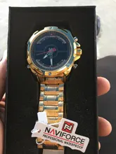 NAVIFORCE de marca de lujo para hombre cronógrafo Digital militar relojes deporte de oro de cuarzo reloj de pulsera resistente al agua reloj Relogio Masculino