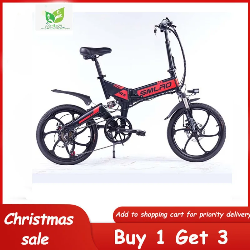 Electric Bicycle Assisted Mountain Folding Bike 36v 10AH 350W Powerful 20Inch Double Disc Brake Electric vehicle men women