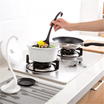 

Swan Soup Spoon Long Handle Plastic Spoon Multifunction Kitchen Utensils With Tray Cooking Tools Tableware Accessory Hangable