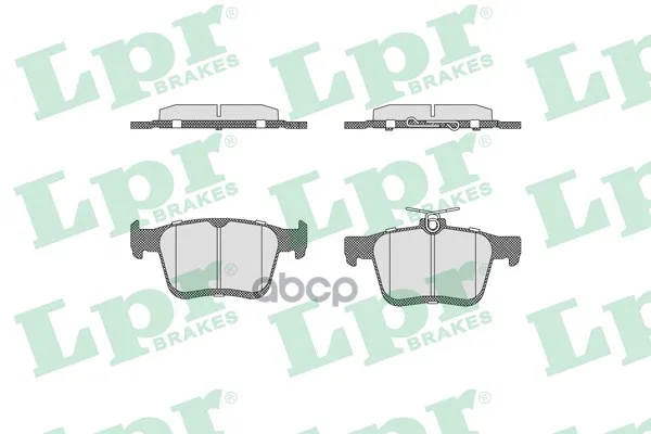 Колодки Тормозные Audi A3/Vw Golf Vii 12- Задние Lpr 05p1835 Lpr арт. 05P1835