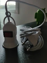 Bases Bulb-Lamp Eu-Plug-Holder-Adapter Power-Cord Converter-On/Off with 4M 8M To 