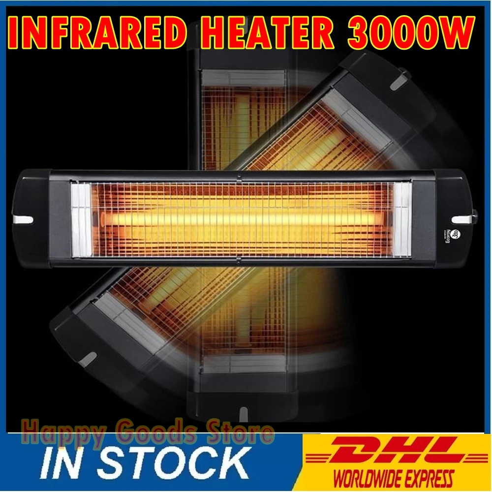 Wall Mounted Heater Panel Patio Space 3000W BEST POWER 220V Heating  FAST DELIVERY