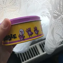 Caja de Metal de alta calidad 83mm, tarjeta de juego Spot It de animales, Hip Hop, versión en inglés, juego de garabatos