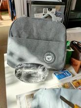 Uds fresco refrigerado bolsas de Nylon impermeable portátil cremallera térmica Oxford bolsos para la comida para mujer conveniente bolsa de caja de almuerzo bolsas de comida