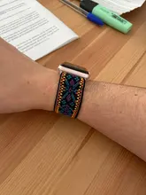 Correa elástica para Apple Watch 5 6 4, banda elástica de 38mm, 40mm, 42mm y 44mm, pulsera informal para iwatch series 6 5 4