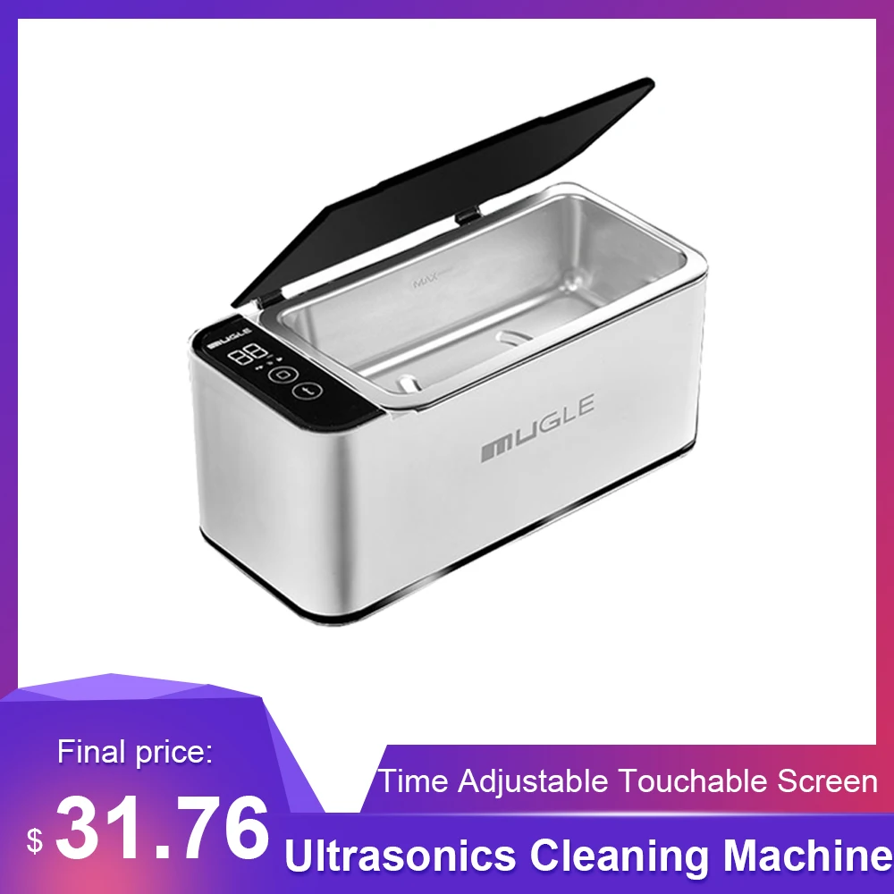 Ultrasonics Cleaning Machine for Glasses Braces Dentures Jewelrys 4 Timing Time Adjustable Touchable Screen | Бытовая техника