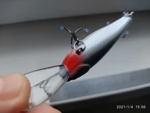 WLure-buzo de agua profundo ligero, 7g, 5cm, 3-4 metros, bamboleante, recubrimiento epoxi, anzuelos triples, señuelo, Crankbait C549