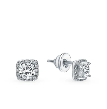 

Silver earrings with cubic zirconia sunlight sample 925