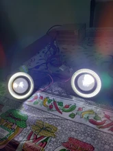 DRL Universal Car-Headlight-Lamp Fog-Lights Daytime Led Cob-Angel-Eyes 64mm 89mm 76mm