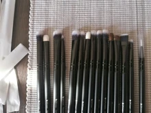 DUcare-Juego de brochas de maquillaje, 8-27 Uds., negro, profesional, pelo Natural, base en polvo, colorete, sombra de ojos