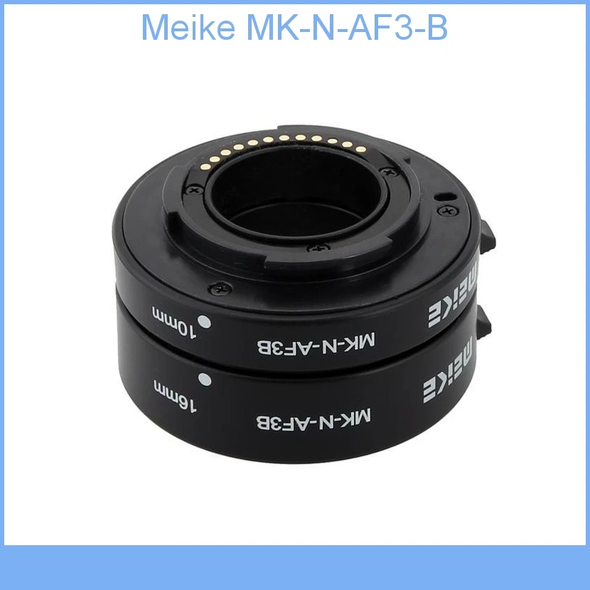 Удлинительная трубка Meike 10 мм 16 мм с автофокусом для камеры Nikon 1 J1 J2 J3 V1 V2