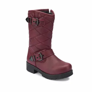 

FLO LETUNE Burgundy Female Child Boots KINETIX