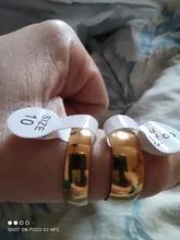 Letdiffy-anillo de boda de acero inoxidable para hombre y mujer, sortija lisa de oro, 2/4/6/8mm, joyería