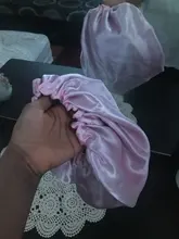 Reversible Satin Hat Bonnet Hair-Caps Head-Cover Hair-Styling-Accessories Curly Adjust