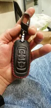 De cuero genuino funda de llave de control remoto para coche para Geely Atlas Boyue NL3 EX7 Emgrand X7 EmgrarandX7 SUV GT GC9 borui funda de llave de control remoto para coche