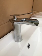 Sink-Faucets Bathroom-Basin Waterfall Bronze Antique Crane Deck Mounted Cold-Tap Chrome