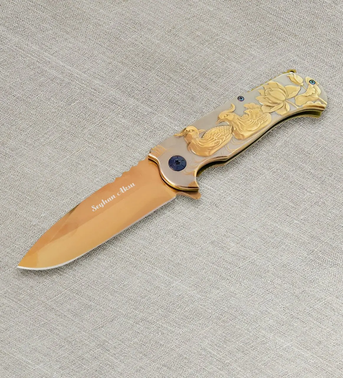 

Personalized Gift Steel Pocket Knife (Model 9)