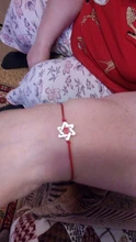 2 unids/set nueva moda Magen de la Estrella de David de encanto pulseras de hilo rojo para amante pareja mujeres hombres estrella judía deseo joyería regalos
