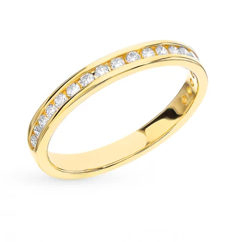 

Gold ring with diamonds sunlight sample 585