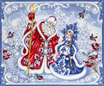 

Set for embroidery stitch MP Studio НВ-681 "Winter fairy tale"