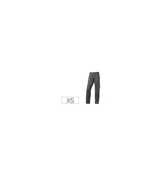

DELTAPLUS work pants adjustable waist 5 pockets green gray size XS