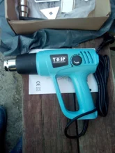 TASP-pistola de aire caliente de 220V, secador de pelo eléctrico de temperatura Variable de 2000W, pistola de calor con 5 boquillas y encendedor de barbacoa, herramienta eléctrica de fijación