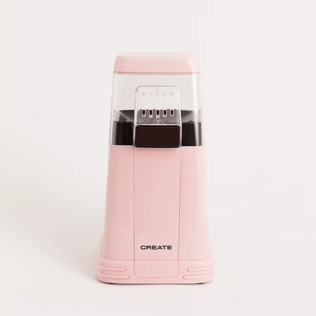 CREATE - POPCORN MAKER, popcorn electric machine, no oil, 3min Pink