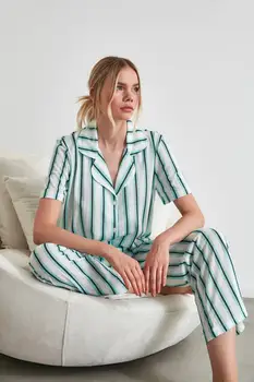 

Trendyol Striped Knitted Pajamas Set THMAW21PT0119