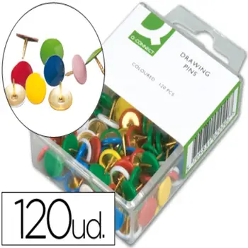 

Thumbtacks q-connect color assorted-box 120 PCs 28725-KF02020