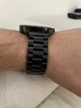 Pulsera de acero inoxidable para Samsung Galaxy watch, correa de metal para Samsung Gear S3 Frontier de 46mm y 42mm