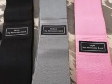 Bandas de resistencia para glúteos, gomas de tela para ejercicio, antideslizantes, para cadera, piernas, muslos, sentadillas profundas