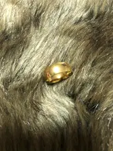 ELSEMODE-anillo de compromiso de acero inoxidable pulido brillante para hombre y mujer, sortija de boda, Color dorado y plateado, 8mm, 316L