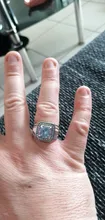 FDLK suntuoso de los hombres de aleación de Zinc de anillo de 2,0 quilates Natural cristal CZ blanco anillo venda de boda de los hombres joyería de fiesta
