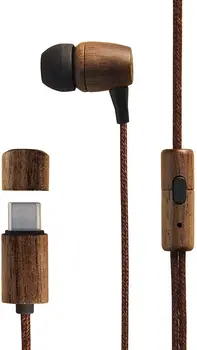 

Earphone + MIC ENERGY EARPHONES ECO WALNUT WOOD USB-C