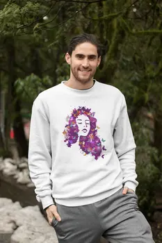 

Angemiel Purple Wear Butterfly Hair Men 'S Sweatshirt