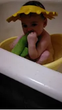 Gorro de baño ajustable para bebés y niños, gorro de ducha suave con champú para la cabeza de niños a bebés, visera de baño para niños