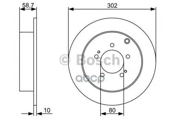 Тормозной Диск Задний Bosch арт. 0986479318