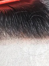 Queenlike-extensiones de pelo brasileñas con cierre de encaje, pelo Natural Remy liso con cierre de encaje suizo grande, Tamaño 7x7