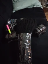 Trenzas de pelo sintético Afro de 18 pulgadas, pelo suave, Color Azul, Morado, gris, marrón, dorado, Kanekalo, Crochet